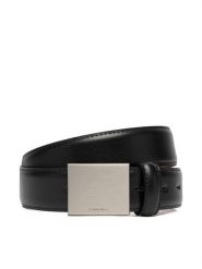 Calvin Klein Pasek Męski Logo Plaque Smooth 32Mm LV04D7030G Czarny. Czarne paski CALVIN KLEIN, bez wzorów, ze skóry. Za 289.99 zł.