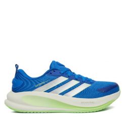 Buty do biegania adidas. Niebieskie buty do biegania Adidas, bez wzorów, bez zapięcia, do biegania. Za 399.99 zł.