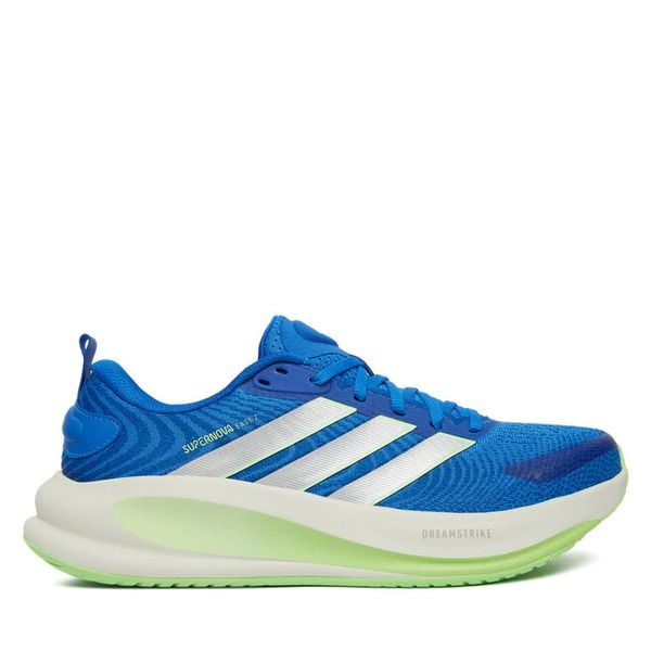 Buty do biegania adidas. Niebieskie buty do biegania Adidas, bez wzorów, bez zapięcia, do biegania. Za 399.99 zł.