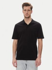 Armani Exchange Polo XM000729 AF13025 UC001 Czarny Regular Fit. Czarne koszulki polo Armani Exchange, l, bez wzorów, z bawełny, bez kołnierzyka, bez ramiączek. Za 339.99 zł.