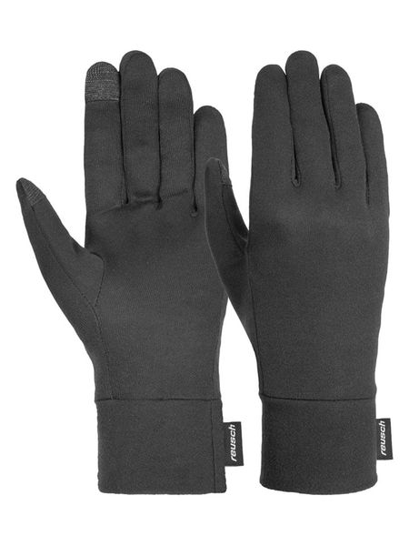 Reusch Rękawiczki funkcyjne "Silk liner TOUCH-TEC" w kolorze antracytowym rozmiar: 9,5. Czarne rękawiczki Reusch, bez wzorów. Za 87.40 zł.