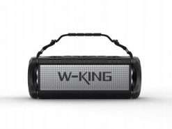 Głośnik bezprzewodowy Bluetooth W-KING D8 czarno -srebrny. Czarne głośniki przenośne W-KING. Za 355.99 zł.