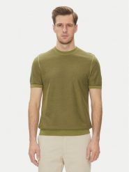 BOSS Sweter Jianfranco 50537642 Zielony Regular Fit. Zielone swetry rozpinane Boss, m, bez wzorów, z bawełny, bez kołnierzyka, bez ramiączek. Za 519.99 zł.