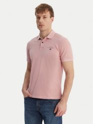 Napapijri Polo Elbas NP0A4GDL Różowy Regular Fit. Czerwone koszulki polo Napapijri, m, bez wzorów, z bawełny, bez kołnierzyka, bez ramiączek. Za 299.99 zł.
