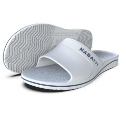 Klapki basenowe męskie Nabaiji 100 Plus. Białe klapki NABAIJI. Za 59.99 zł.