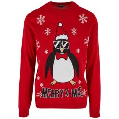 Bluza Urban Classics Christmas. Czerwone bluzy Urban Classics, na zimę, m, bez wzorów, bez kaptura. Za 229.00 zł.