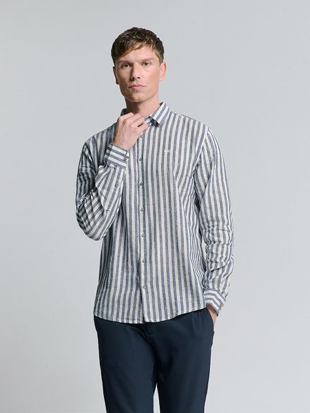 No Excess Koszula - Regular fit - w kolorze szarym rozmiar: XL. Szare koszule No Excess, xl, bez wzorów, bez kołnierzyka, bez ramiączek. Za 117.73 zł.