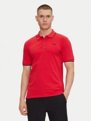 HUGO Polo Dinoso222 50467344 Czerwony Slim Fit. Czerwone koszulki polo Hugo, m, bez wzorów, z bawełny, bez kołnierzyka, bez ramiączek. Za 259.99 zł.