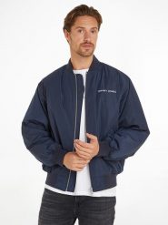 TOMMY JEANS Kurtka w kolorze granatowym rozmiar: XXL. Niebieskie kurtki Tommy Jeans, na zimę, xxl, bez wzorów, z jeansu, bez kaptura. Za 587.95 zł.