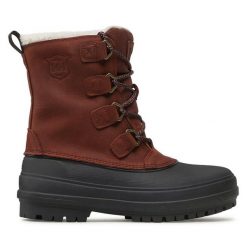 Śniegowce Helly Hansen. Brązowe śniegowce Helly Hansen, bez zapięcia. Za 799.99 zł.