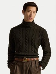Polo Ralph Lauren Golf 710917035500 Zielony ciemny Regular Fit. Zielone golfy Polo Ralph Lauren, m, bez wzorów, z wełny, bez kołnierzyka, bez ramiączek. Za 1,698.99 zł.