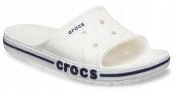 Klapki Dla Dorosłych Crocs Bayaband Slide. Białe klapki Crocs, z materiału. Za 119.99 zł.