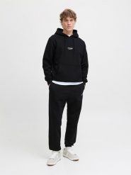 Jack & Jones Spodnie dresowe "Jpdtkane" w kolorze czarnym rozmiar: XL. Czarne spodnie treningowe długie Jack & Jones, xl, bez wzorów, z bawełny. Za 114.95 zł.