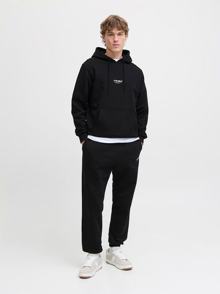 Jack & Jones Spodnie dresowe "Jpdtkane" w kolorze czarnym rozmiar: S. Czarne spodnie treningowe długie Jack & Jones, s, bez wzorów, z bawełny. Za 109.95 zł.