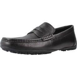 Buty GEOX U KOSMOPOLIS + GRIP Czarny. Czarne buty turystyczne Geox, bez wzorów, ze skóry, bez zapięcia, na fitness i siłownię. Za 346.99 zł.