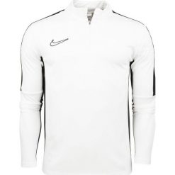 Bluza treningowa męska Nike DF Academy 23 SS Drill. Białe bluzy Nike, m, bez wzorów, bez kaptura. Za 198.67 zł.