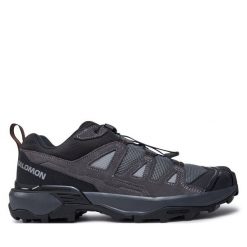 Trekkingi Salomon. Szare buty trekkingowe Salomon, bez wzorów, bez zapięcia. Za 459.99 zł.
