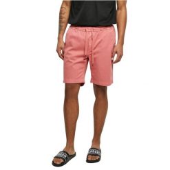 Szorty bermudzkie Urban Classics Stretch Twill. Czerwone szorty Urban Classics, m, bez wzorów, eleganckie. Za 215.50 zł.