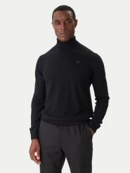 KARL LAGERFELD Golf 655058 554399 Czarny Regular Fit. Czarne swetry rozpinane KARL LAGERFELD, m, bez wzorów, z wełny, bez kołnierzyka, bez ramiączek. Za 639.99 zł.