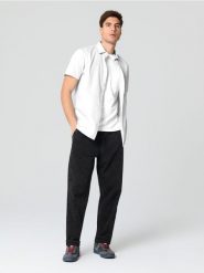 Koszula fit - biały. Białe koszule Sinsay, l, bez wzorów, bez kołnierzyka, bez ramiączek. Za 29.99 zł.