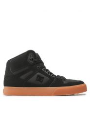 DC Shoes Sneakersy Pure High-Top Wc ADYS400043 Czarny. Czarne buty sportowe casual DC Shoes, bez wzorów, ze skóry, bez zapięcia. Za 399.99 zł.