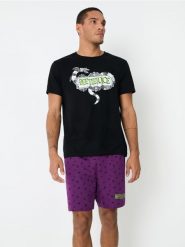 Piżama dwuczęściowa Beetlejuice - czarny. Czarne piżamy Sinsay, l, bez wzorów, bez ramiączek. Za 49.99 zł.
