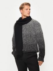 BOSS Szalik Naster 50517218 Czarny. Czarne szaliki Boss, bez wzorów, z wełny. Za 349.99 zł.