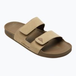 Klapki męskie Quiksilver Rivi Leather Double Adjust. Czarne klapki Quiksilver. Za 269.99 zł.