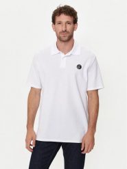 Just Cavalli Polo 76OAGG23 Biały Regular Fit. Białe koszulki polo Just Cavalli, m, bez wzorów, z bawełny, bez kołnierzyka, bez ramiączek. Za 489.99 zł.