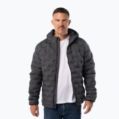Kurtka zimowa męska Pitbull Camino Quilted Hooded. Szare kurtki PITBULL, na zimę, m, bez wzorów, z materiału, bez kaptura. Za 299.99 zł.