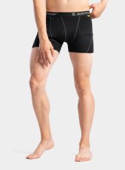 Bokserki termoaktywne męskie Sensor Merino Active Boxers. Czarne bokserki Sensor, m, bez wzorów, z materiału. Za 124.60 zł.
