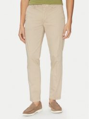 BOSS Chinosy H-Kaiton1 50540650 Beżowy Slim Fit. Brązowe eleganckie spodnie Boss, m, z bawełny. Za 519.99 zł.