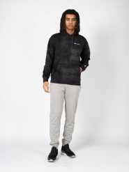 Champion Bluza | 217942 | Mężczyzna | Czarny, Grafitowy. Czarne bluzy Champion, m, bez wzorów, z bawełny, z kapturem. W wyprzedaży za 199.00 zł.