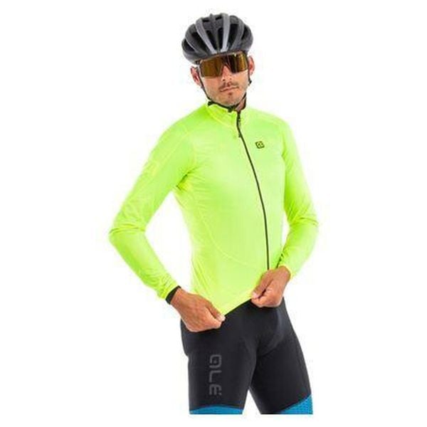 Kurtka rowerowa męska Alé Cycling Klimatik Guscio Light Pack. Żółte kurtki ALÉ CYCLING, m, bez wzorów, bez kaptura. Za 380.05 zł.