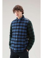 Woolrich Kurtka puchowa "Check" w kolorze niebiesko-zielonym rozmiar: XXL. Niebieskie kurtki Woolrich, na zimę, xxl, z aplikacjami, z puchu, bez kaptura. Za 484.31 zł.