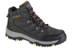 Buty trekkingowe męskie Skechers Relment Daggett. Czarne trekkingi Skechers, bez wzorów, z materiału, za kostkę, bez zapięcia. Za 364.00 zł.