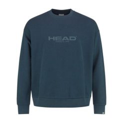 Head Motion Crewneck Sweatshirt. Niebieskie bluzy Head, bez wzorów, bez kaptura. W wyprzedaży za 326.60 zł.