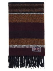 Finshley & Harding London Szalik Mężczyźni Sztuczne włókno czerwony|wielokolorowy|pomarańczowy, ONE SIZE. Brązowe szaliki Finshley & Harding London, bez wzorów, z syntetyku. Za 149.95 zł.