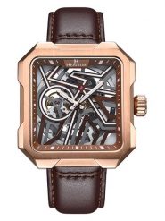 Heritor Zegarek automatyczny "Campbell" w kolorze różowozłoto-brązowym rozmiar: onesize. Brązowe, analogowe zegarki Heritor, ze stali. Za 587.99 zł.