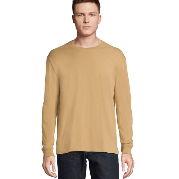 Koszulka Z Długim Rękawem Unisex Pioneer Dla Dorosłych. Brązowe bluzki z długim rękawem SOL'S, s, bez wzorów, bez kołnierzyka, bez ramiączek. Za 73.99 zł.