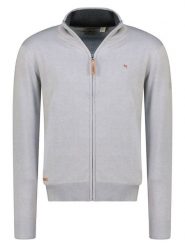 Geographical Norway Kardigan "Fregate" w kolorze jasnoszarym rozmiar: M. Szare swetry rozpinane Geographical Norway, m, bez wzorów, bez kołnierzyka, bez ramiączek. Za 139.20 zł.