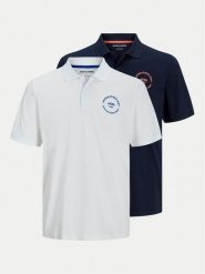 Jack&Jones Komplet 2 koszulek polo Simon 12276428 Kolorowy Regular Fit. Koszulki polo Jack&Jones, m, bez wzorów, z bawełny, bez kołnierzyka, bez ramiączek. Za 99.99 zł.