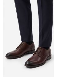 GINO ROSSI Półbuty EO-MARTINO-02 125AM Brązowy. Brązowe eleganckie półbuty Gino Rossi, bez wzorów, ze skóry, bez obcasa, bez zapięcia. Za 449.99 zł.