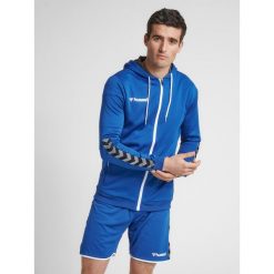 Bluza fitness męska Hummel zip hml AUTHENTIC Poly. Niebieskie bluzy Hummel, m, bez wzorów, bez kaptura. Za 223.50 zł.