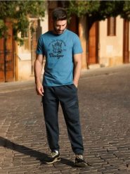 Spodnie dresowe jogger - szary. Szare joggery i bojówki Sinsay, l, bez wzorów, z dresówki. Za 79.99 zł.