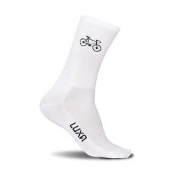 Skarpety Rowerowe Luxa Rowerek. Białe skarpety LUXA, bez wzorów, z elastanu. Za 69.00 zł.