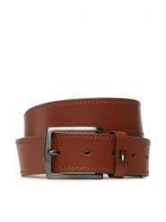 Tommy Hilfiger Pasek Męski Denton Corporate AM0AM11226 Brązowy. Brązowe paski Tommy Hilfiger, bez wzorów, ze skóry. Za 159.99 zł.