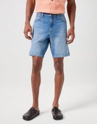 WRANGLER MĘSKIE SZORTY JEANSOWE FRONTIER SHORT 112350872 W16W017983. Szorty Wrangler, m, bez wzorów, z jeansu. Za 169.99 zł.