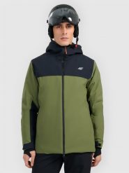 4F Kurtka narciarska membrana 8000 męska - khaki XL. Brązowe kurtki narciarskie i snowboardowe 4F, m, bez wzorów, z materiału, narciarskie. Za 599.99 zł.