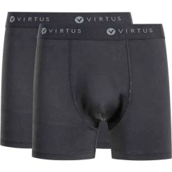 Bokserki Virtus Ontel (x2). Czarne bokserki VIRTUS, m, bez wzorów, z materiału. Za 181.00 zł.